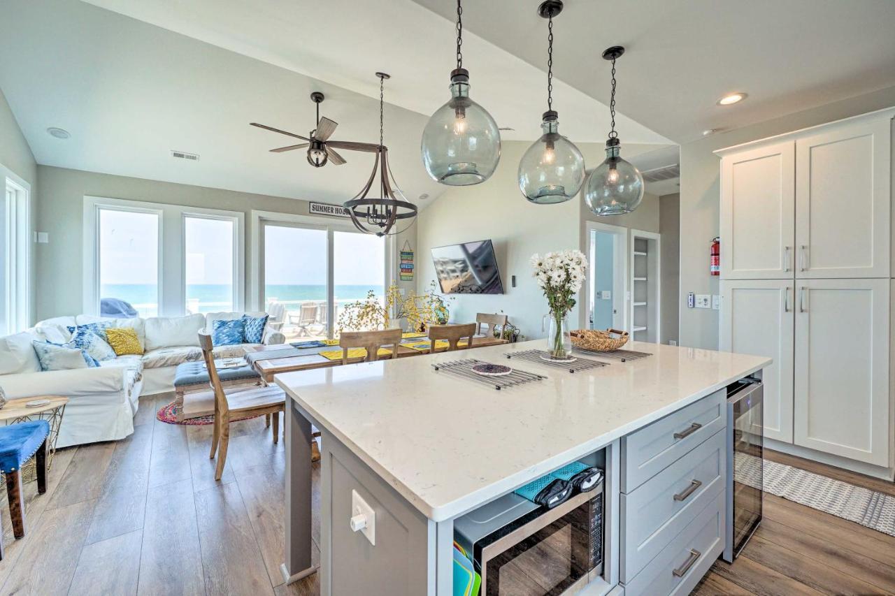 Beachfront Oasis With 2 Large Decks, Bbq And Views! Topsail Beach Bagian luar foto